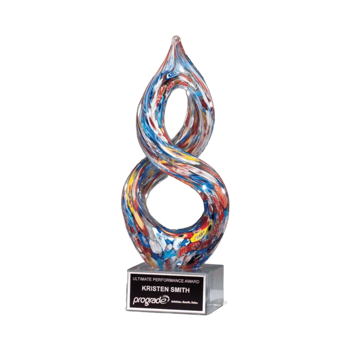 Helix Multi-Color Art Glass