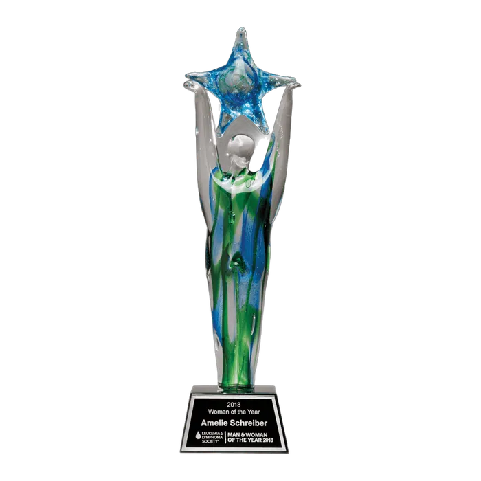 Star Achiever Art Glass