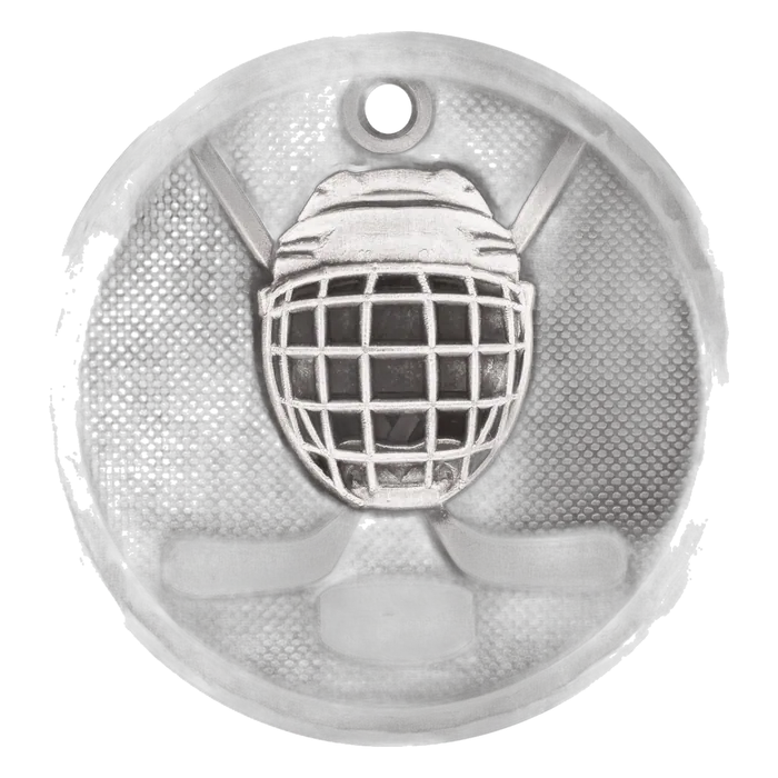 Hockey 3-D Medal-Silver