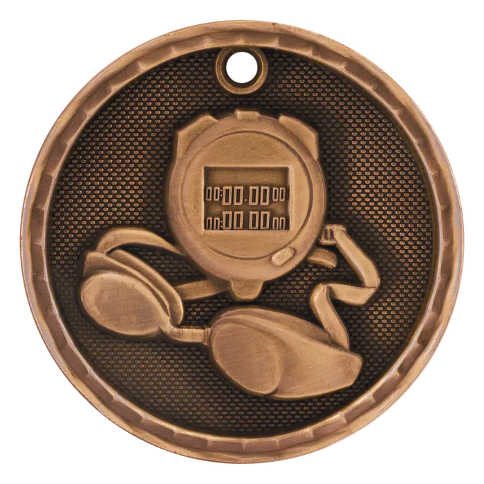 Swimming 3-D Medal-Bronze