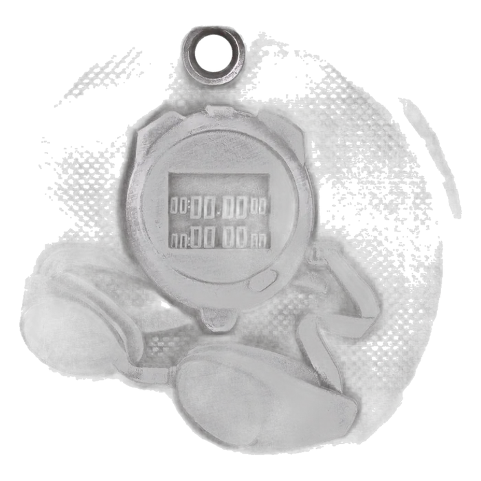 Swimming 3-D Medal-Silver