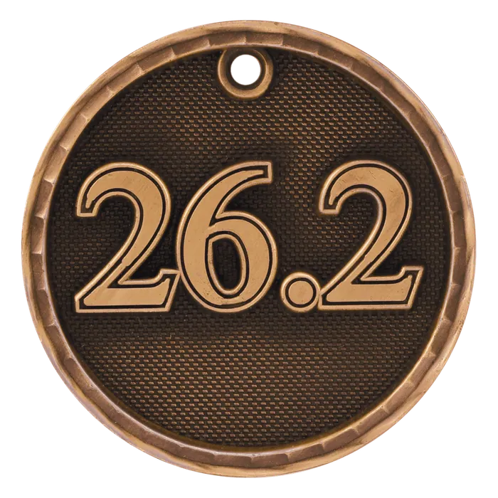 26.2 (Marathon) 3-D Medal-Bronze