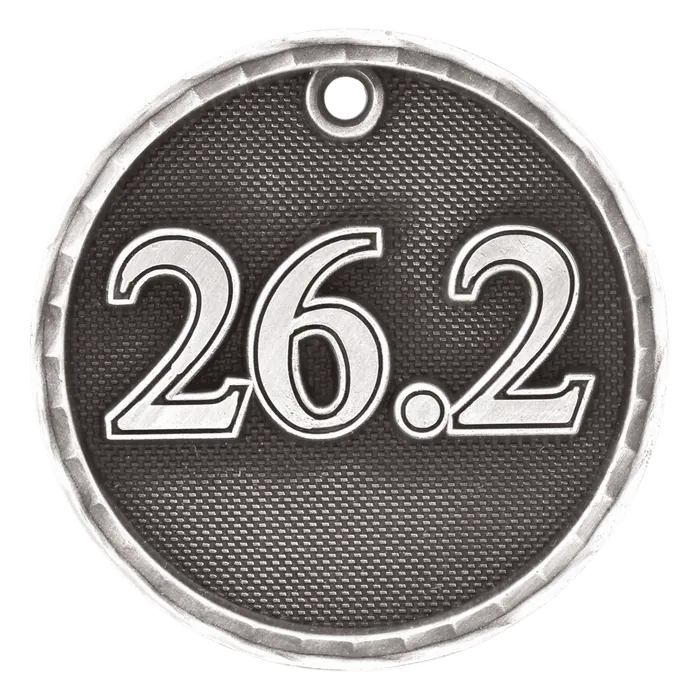 26.2 (Marathon) 3-D Medal-Silver