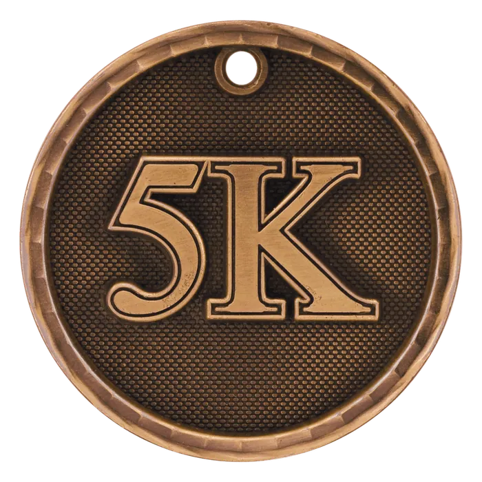 5K 3-D Medal-Bronze