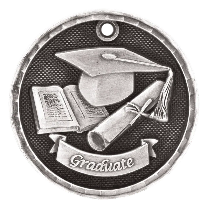 Graduate 3-D Medal-Silver