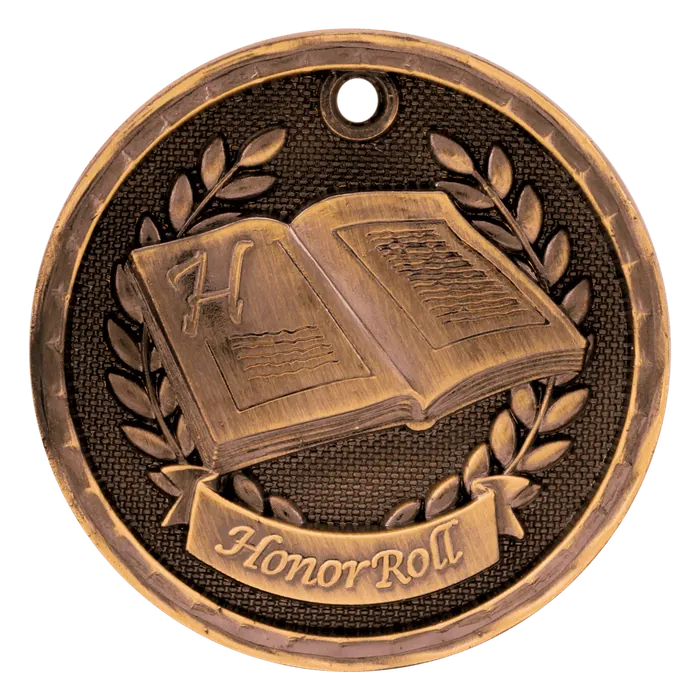 Honor Roll 3-D Medal-Bronze