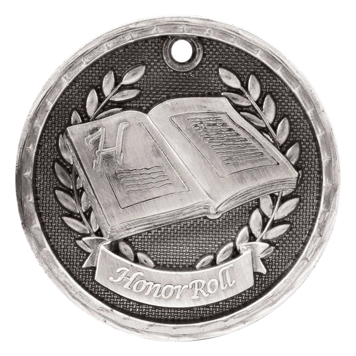 Honor Roll 3-D Medal-Silver