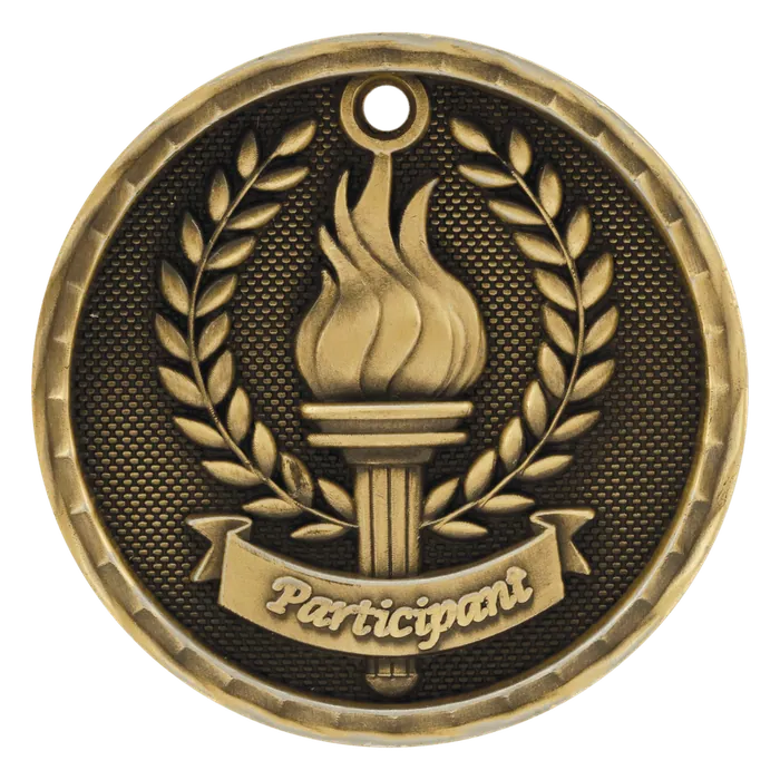 Participant 3-D Medal-Gold