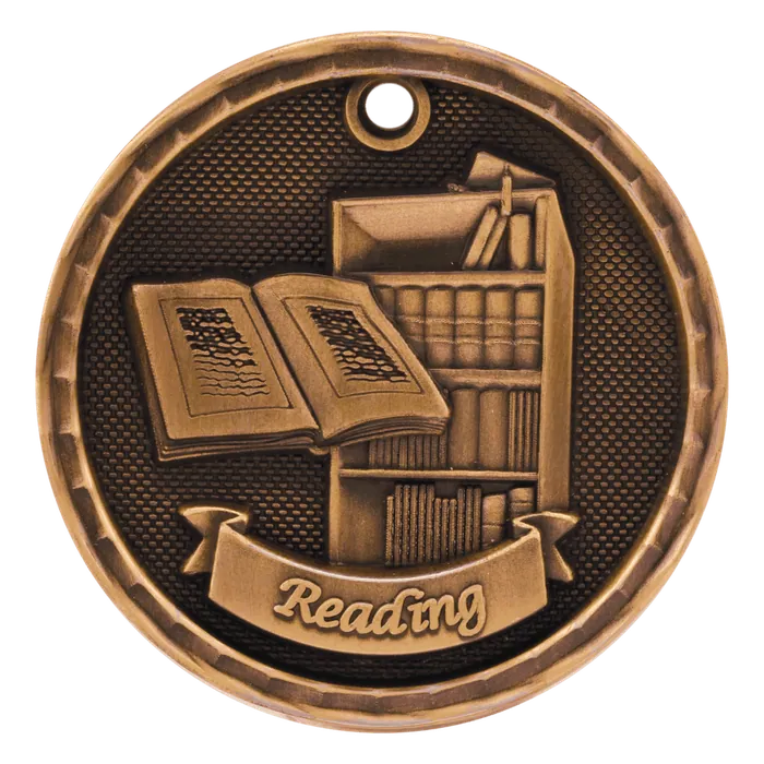 Reading 3-D Medal-Bronze