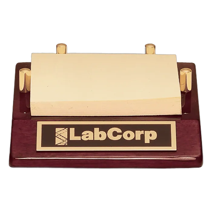 Rosewood Piano Finish Post-It Note Holder