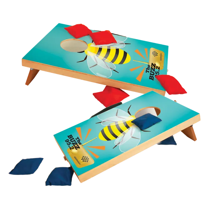 Full Color Wooden Mini Bag Toss Game with 8 Bags