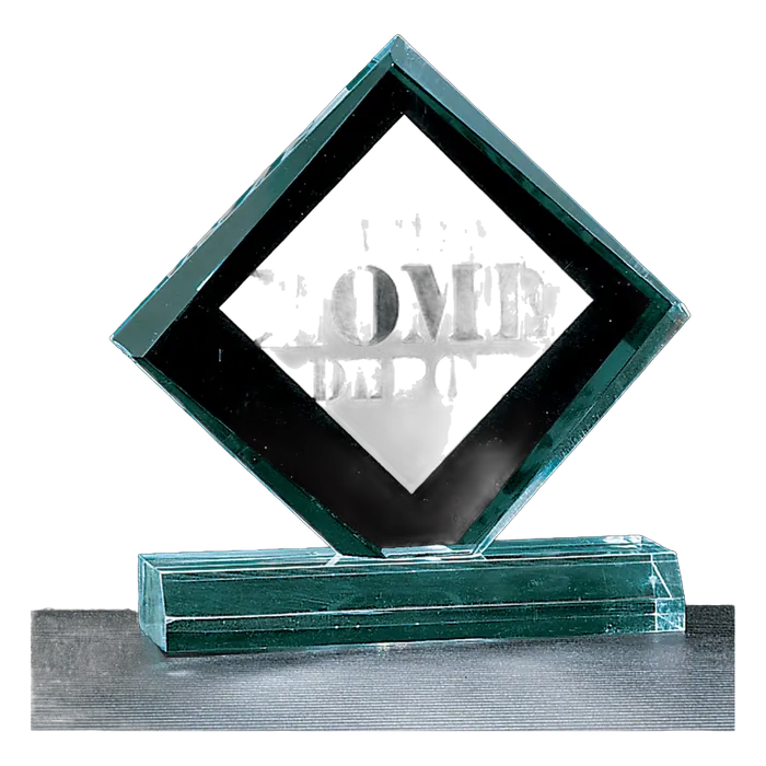 Diamond Series Jade Acrylic Award, 5" x 5 7/8"