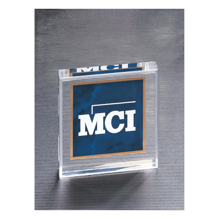 Sapphire Marble Acrylic Paperweight