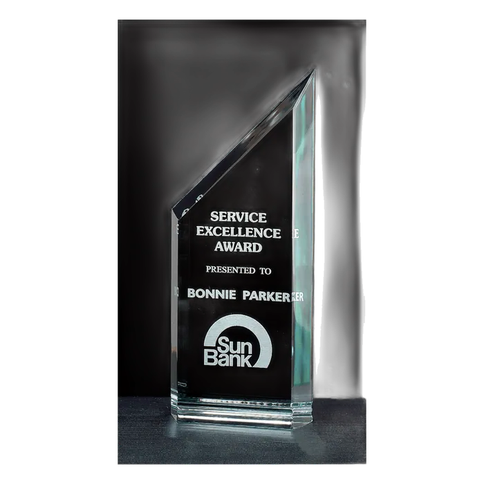 Jade Zenith Series Free Standing Acrylic Award, 3 1/2" x 9"