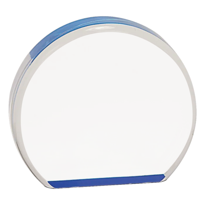 Small Blue Acrylic Round