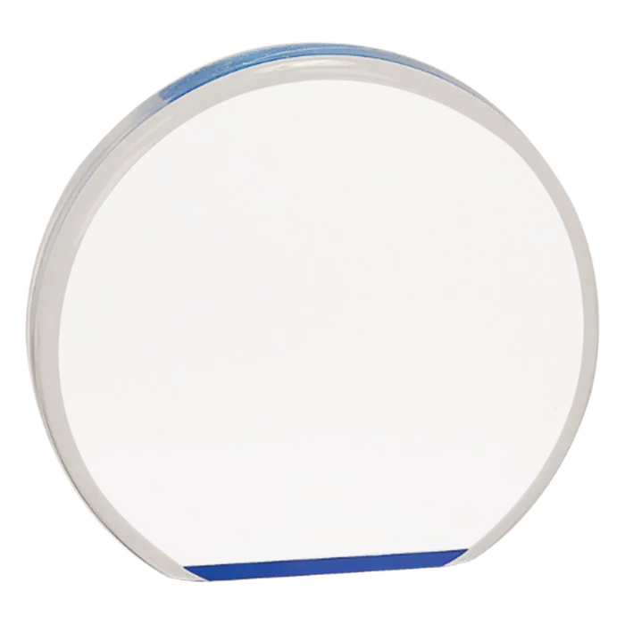 Large Blue Acrylic Round