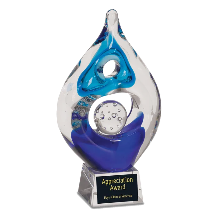 8 1/2" Winner Art Glass