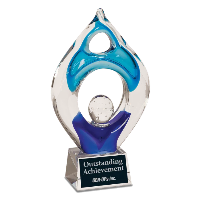 10 1/4" Winner Art Glass