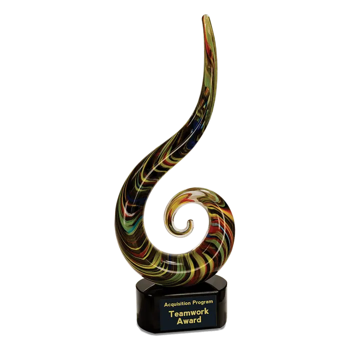 Color Swoop Art Glass
