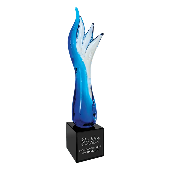 Blue Aspire Art Glass