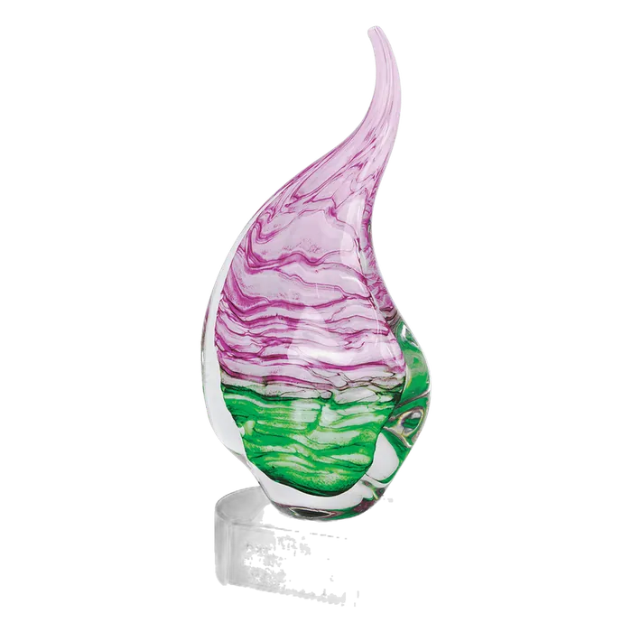Pink/Green Art Glass