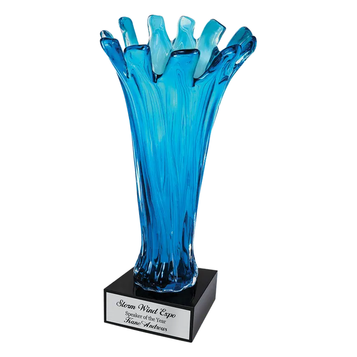 Blue Cup Art Glass