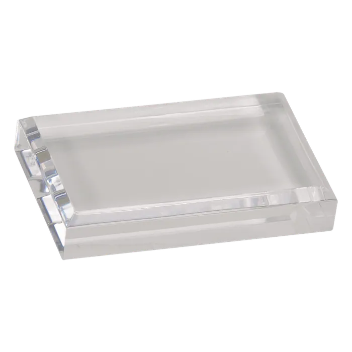 Clear Acrylic Paperweight, 4" x 2 1/2"