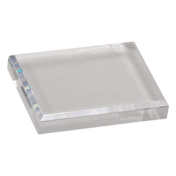 Clear Acrylic Paperweight, 4 1/2" x 3 1/2"