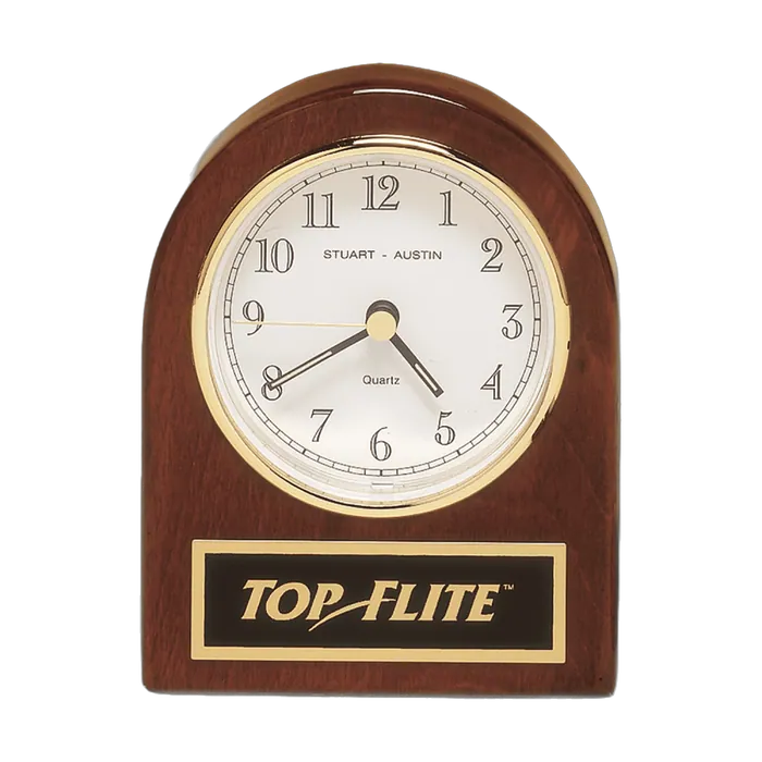 Rosewood Piano Finish Desk Clock