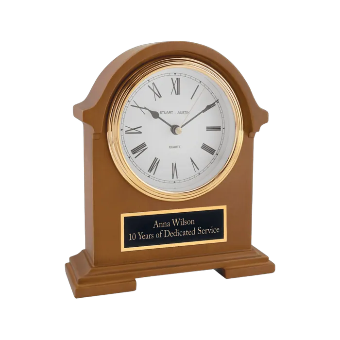 Napoleon Clock, Traditional Styling with Deep, Hand Rubbed Mahogany Finish