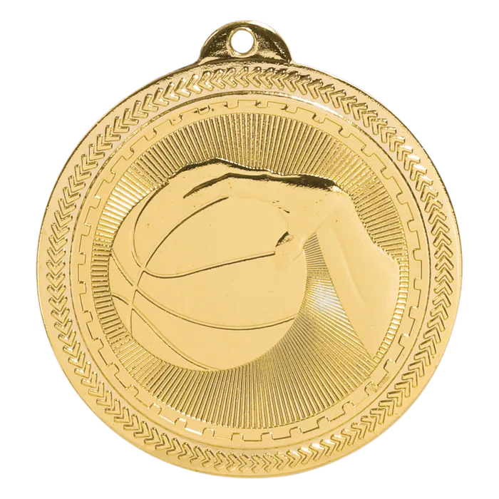 Basketball BriteLazer Medal-Gold