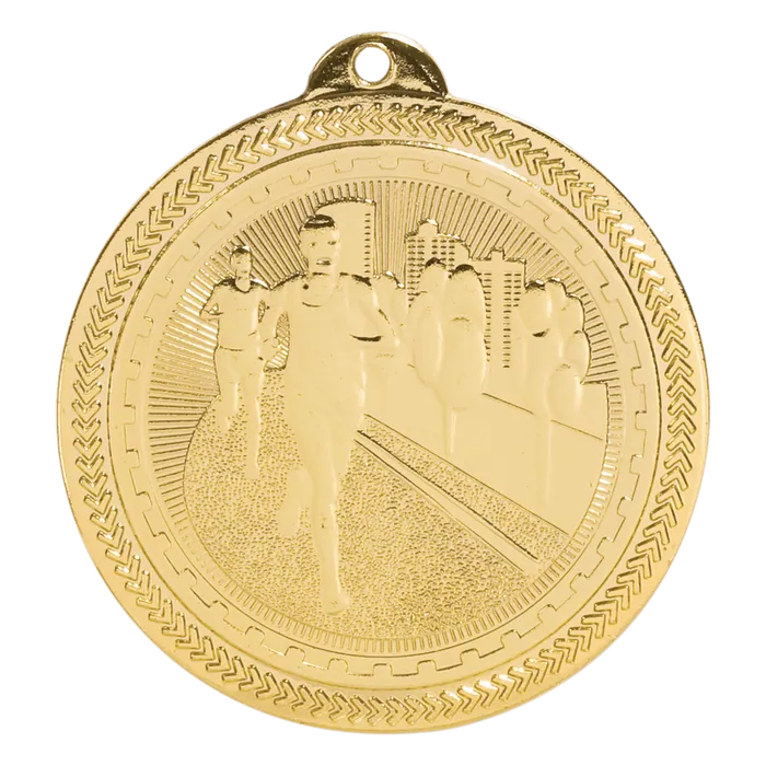 Cross Country BriteLazer Medal-Gold