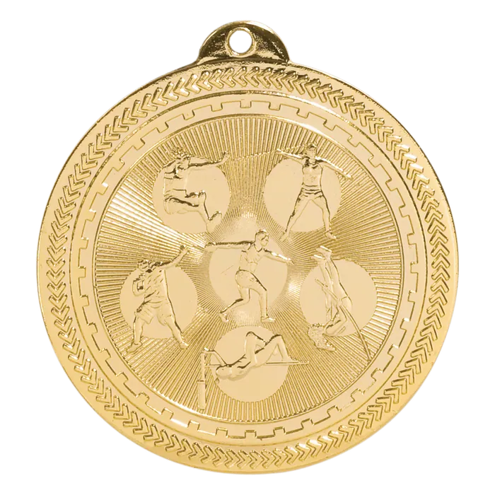 Track & Field BriteLazer Medalh-Gold