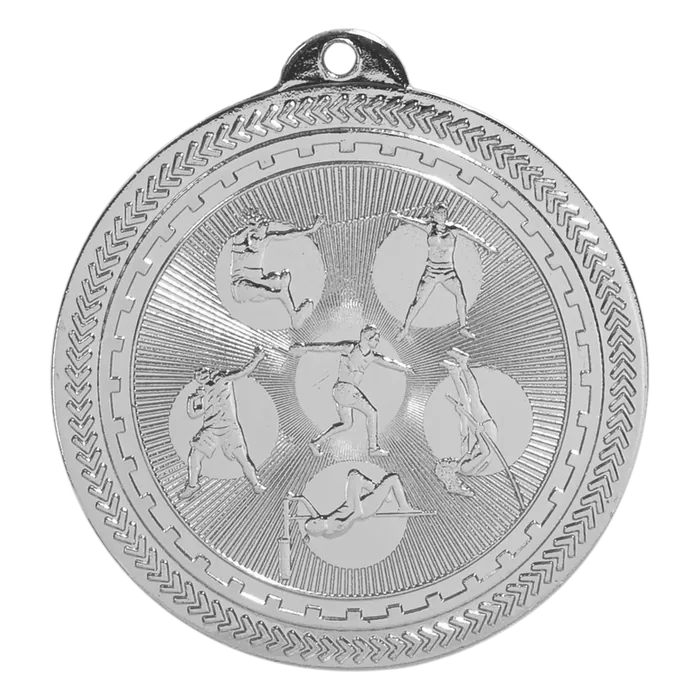 Track & Field BriteLazer Medal-Silver