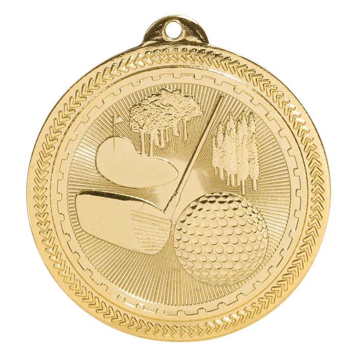 Golf BriteLazer Medal-Gold
