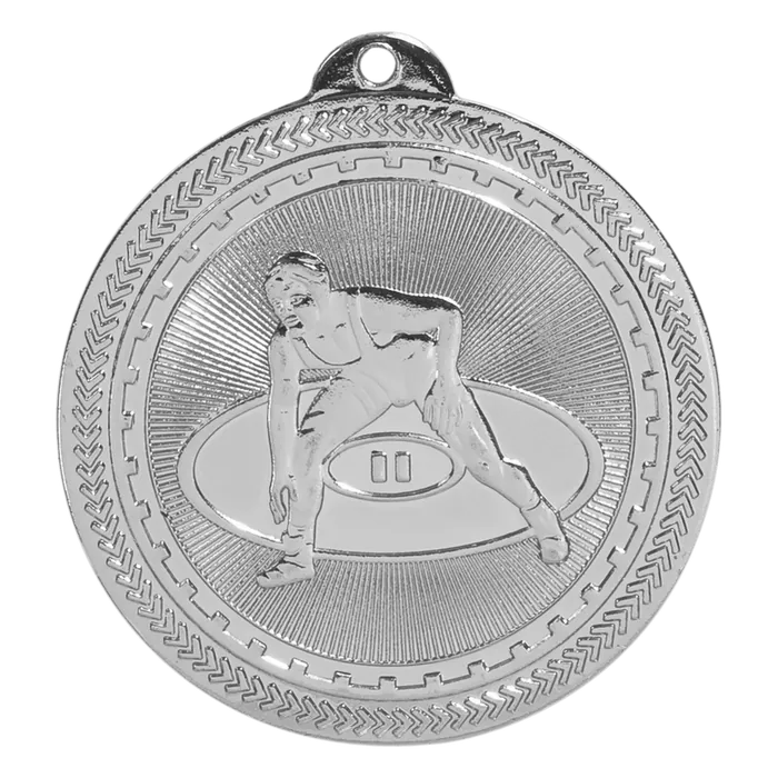Wrestling BriteLazer Medal-Silver