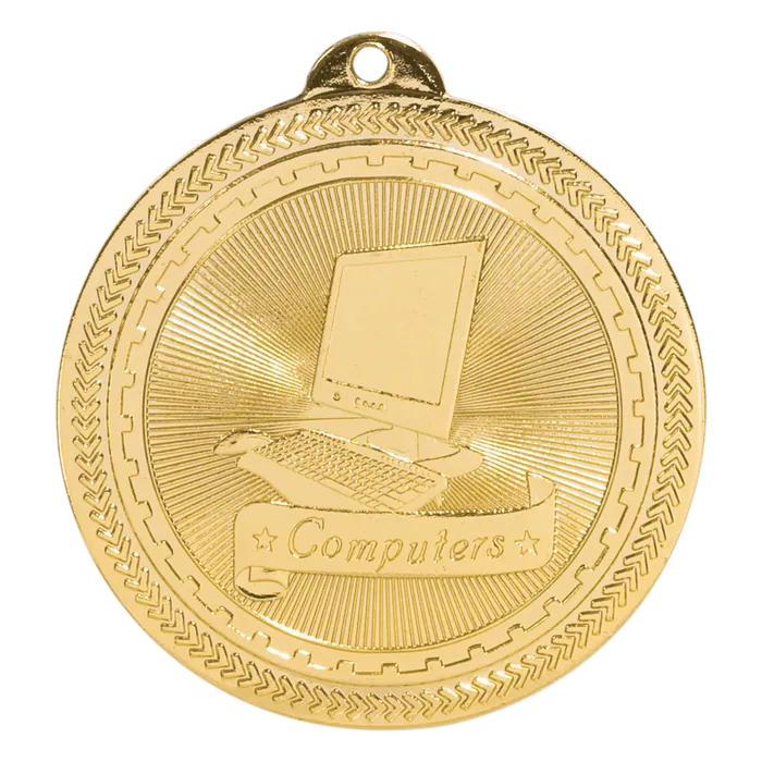 Computers BriteLazer Medal-Gold
