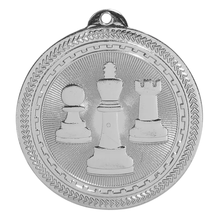 Chess BriteLazer Medal-Silver