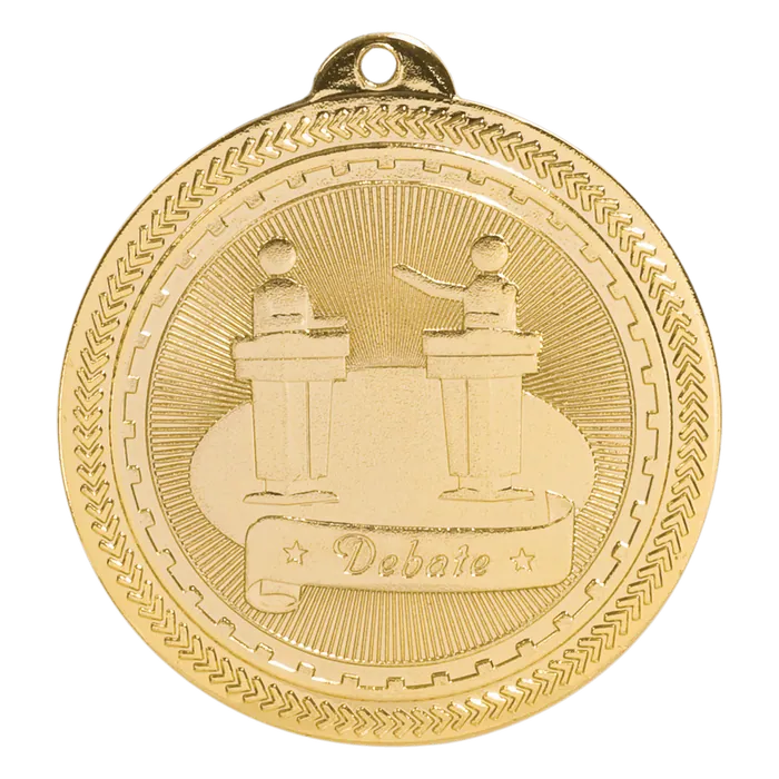 Debate BriteLazer Medal-Gold