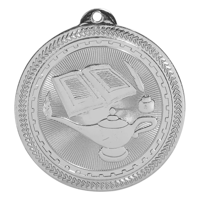 Lamp of Knowledge BriteLazer Medal-Silver
