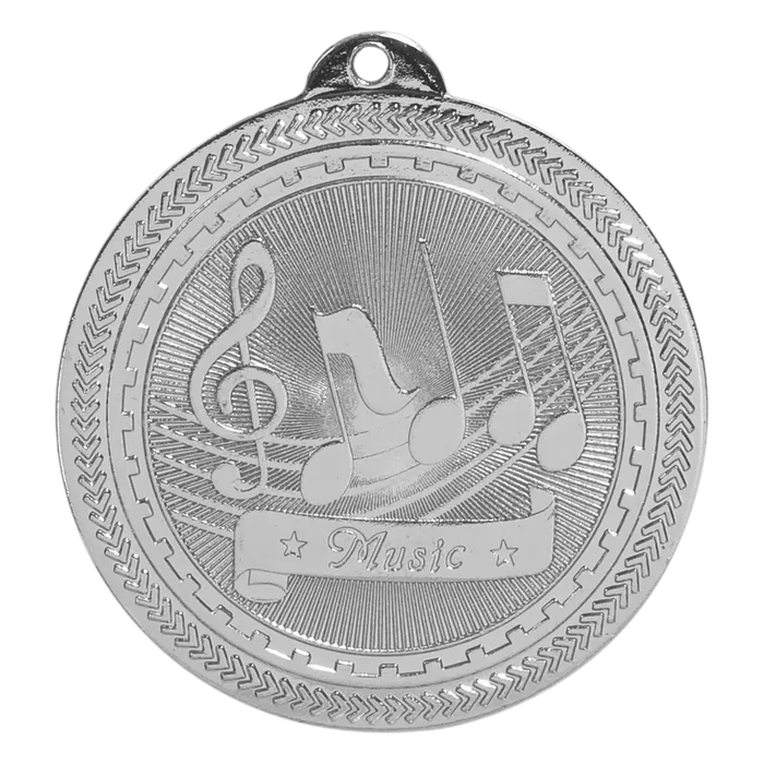 Music BriteLazer Medal-Silver