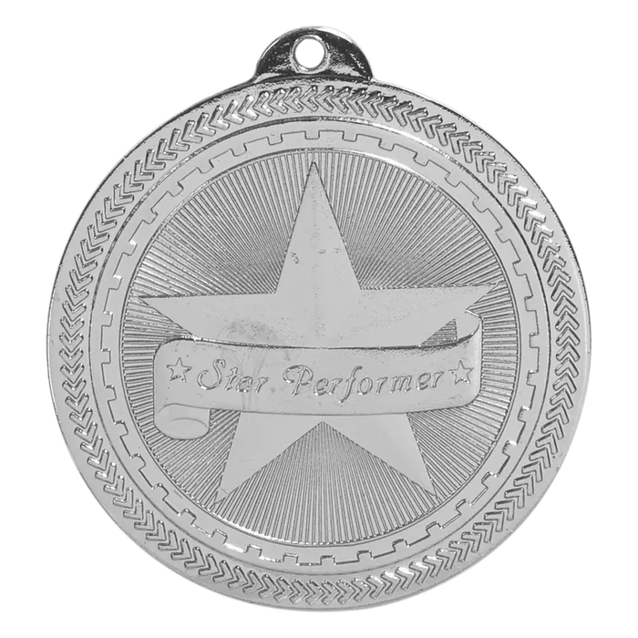 Star Performer BriteLazer Medal-Silver