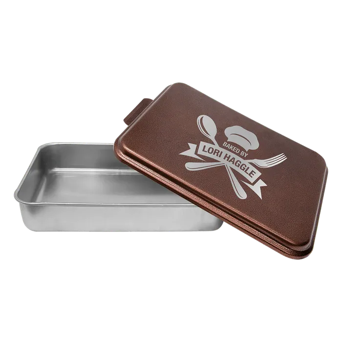 Aluminum Cake Pan with Copper Powder Coated Lid