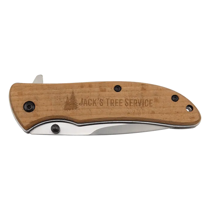 Bison River Wood Handle 4 1/4" Everyday Carry Knife