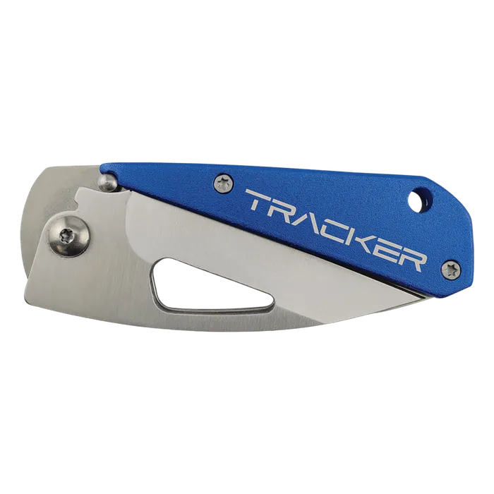 Bison River Blue 3 1/2" Anodized Aluminum Everyday Carry Knife