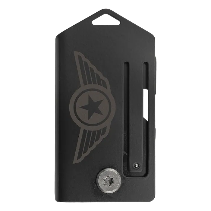 Bison River Black 2" Anodized Aluminum Everyday Carry Knife