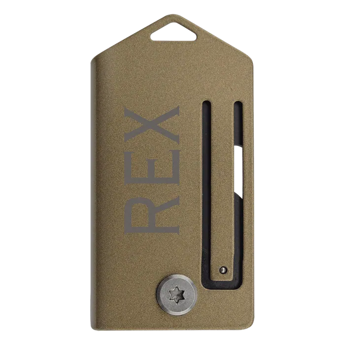 Bison River Flat Dark Earth 2" Anodized Aluminum Everyday Carry Knife
