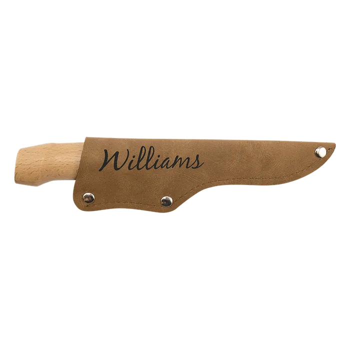 Bison River Fillet Knife with Leather Sheath, 4"