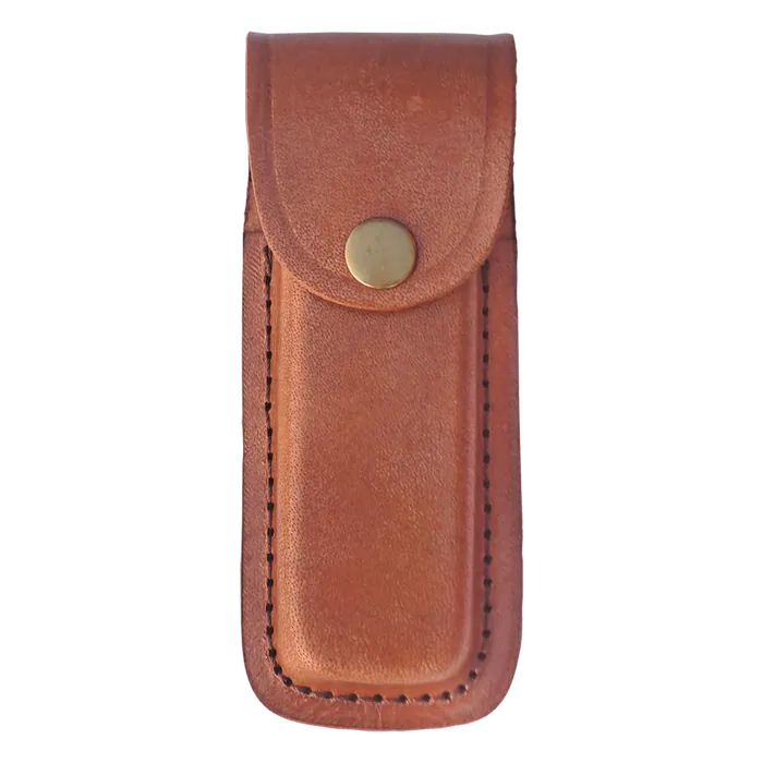 Bison River Leather Sheath with Snap Closure for 5" Folding Knife