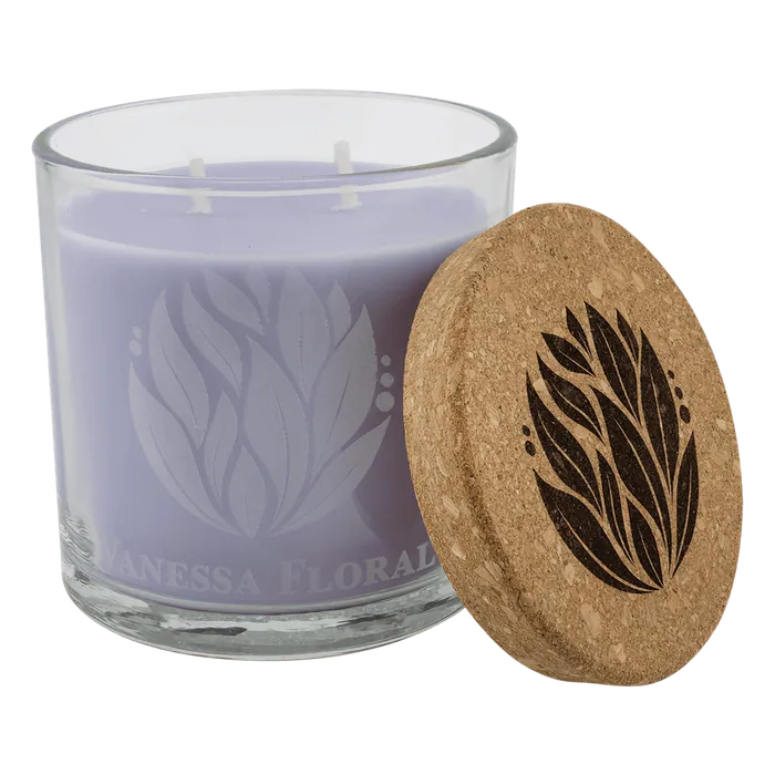 Wild Lavender Candle in a Glass Holder with Cork Lid, 14 oz.